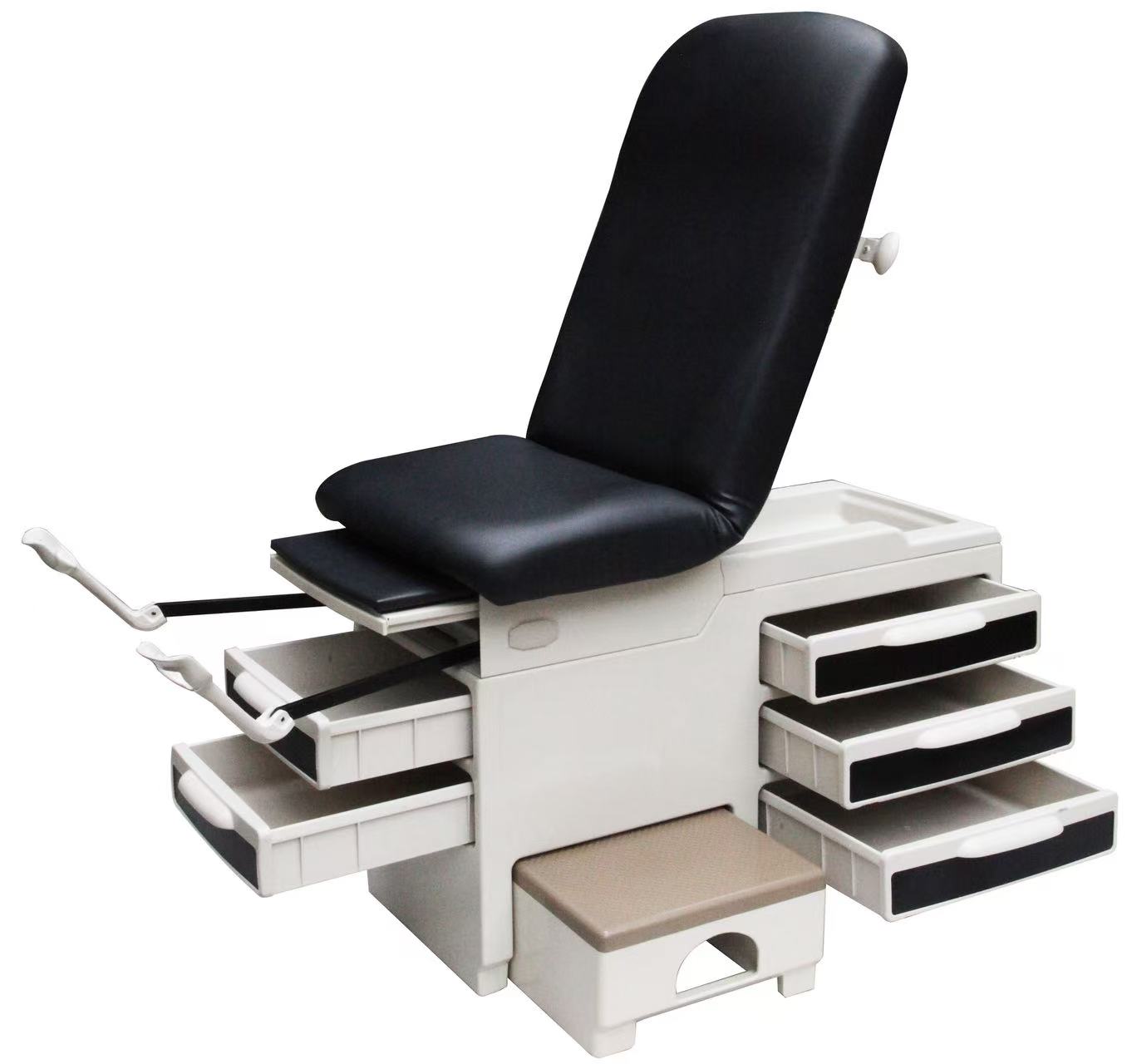 Mechanical gynecological examination table