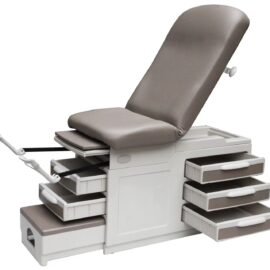 Mechanical gynecological examination table