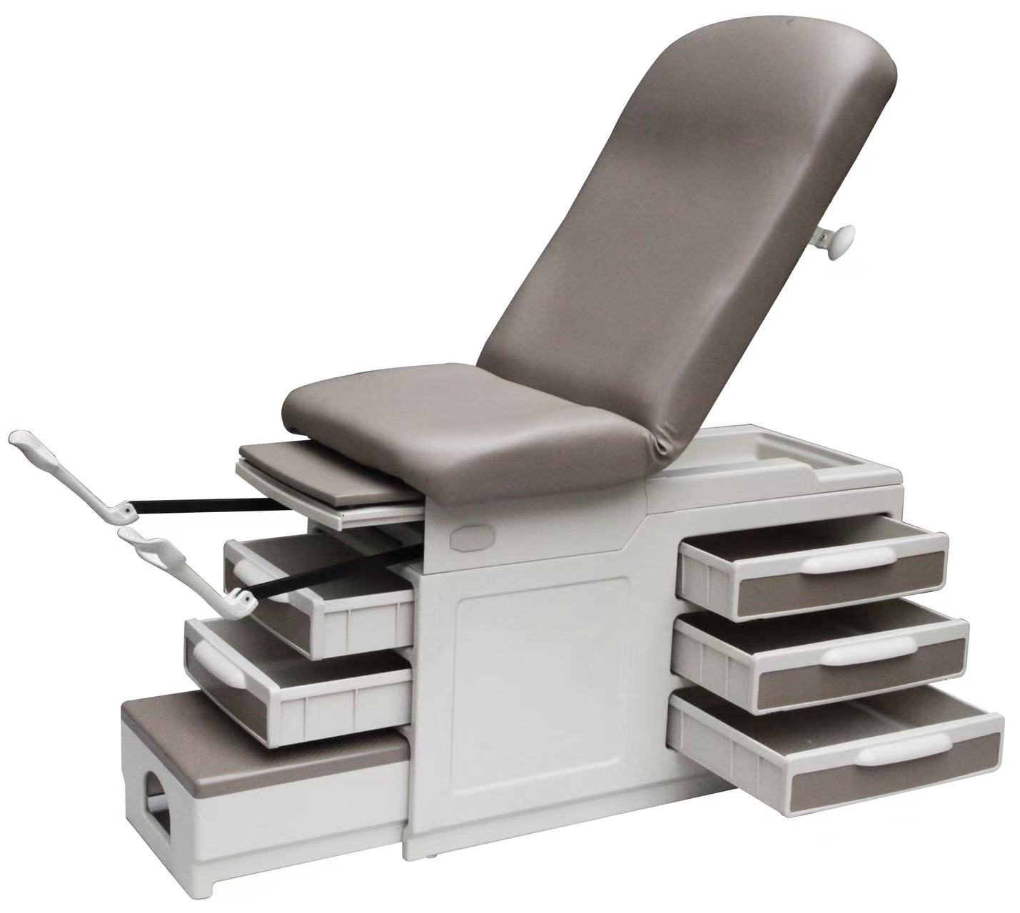 Mechanical gynecological examination table