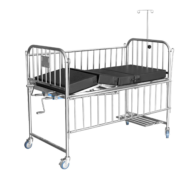 Manual Two Function Pediatric Stainless steel Bed - Image 2