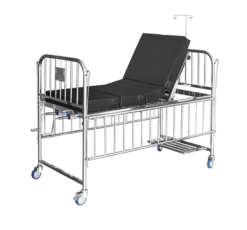 Manual Two Function Pediatric Stainless steel Bed - Image 3