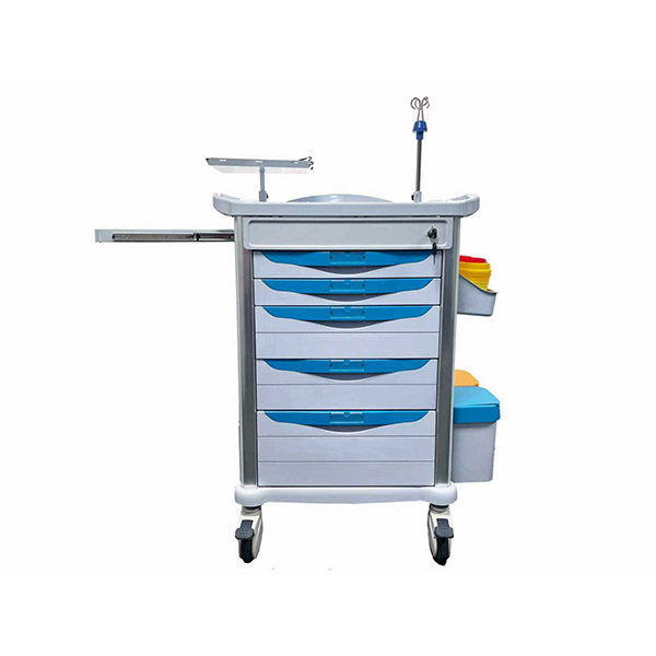 Emergency Blue cart with hold hander