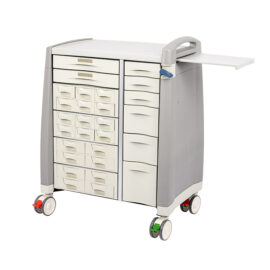 Locking Medication Cart with Bin Cassette
