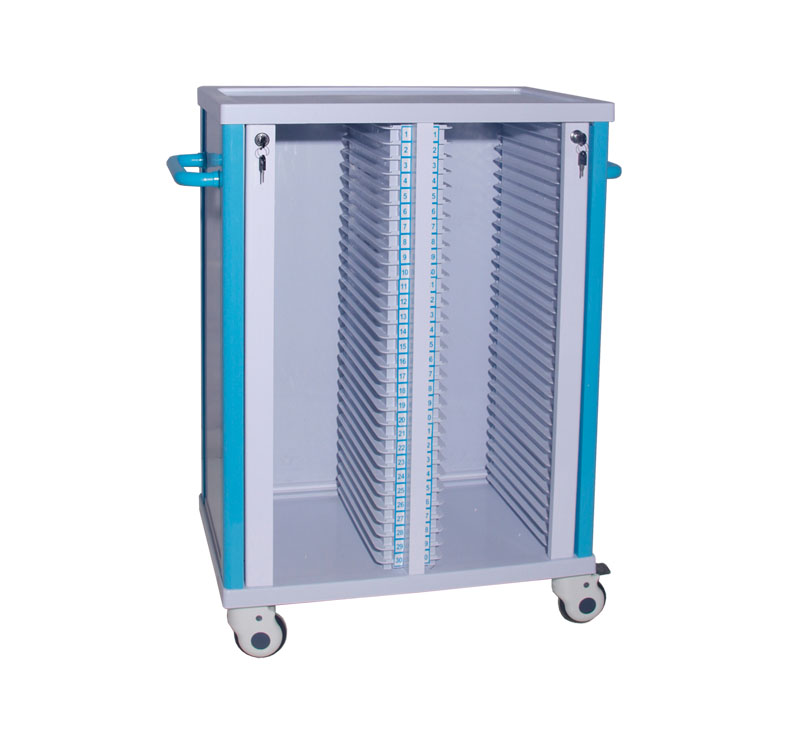 Medical Record Holder Trolley On Wheels