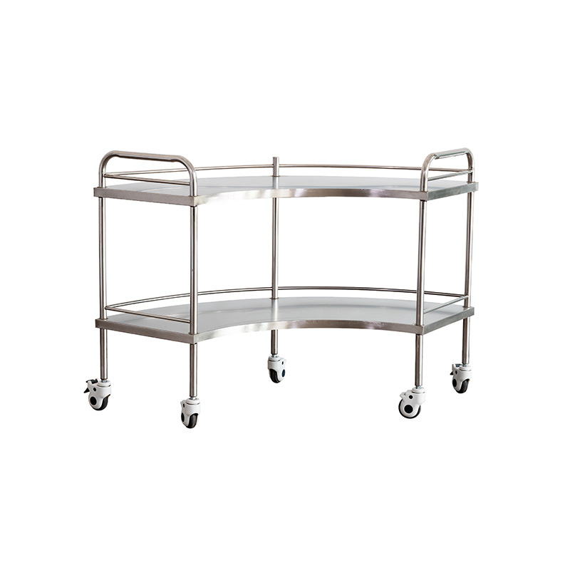 Fan Shape Instrument Trolley With Casters