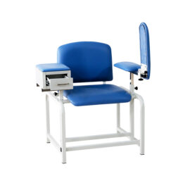 Blood Drawing Chair with Padded Flip Arm and Drawer