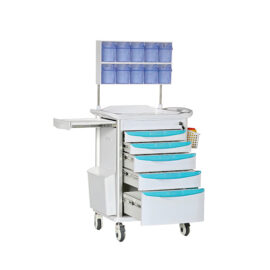 Green Color Anesthesia Crash Cart
