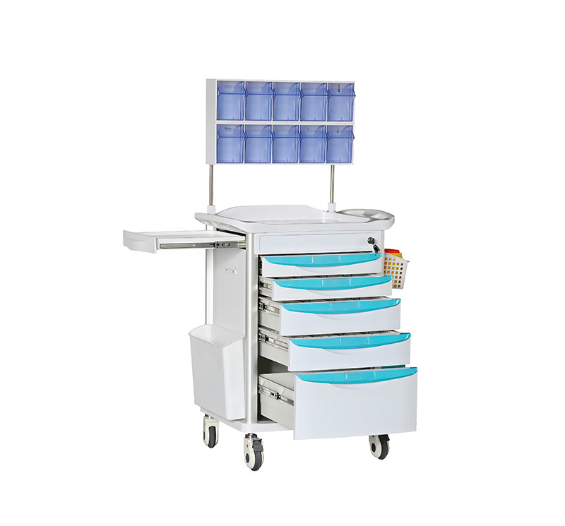 Green Color Anesthesia Crash Cart