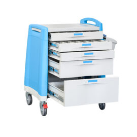 Blue color Medicine Treatment Trolley