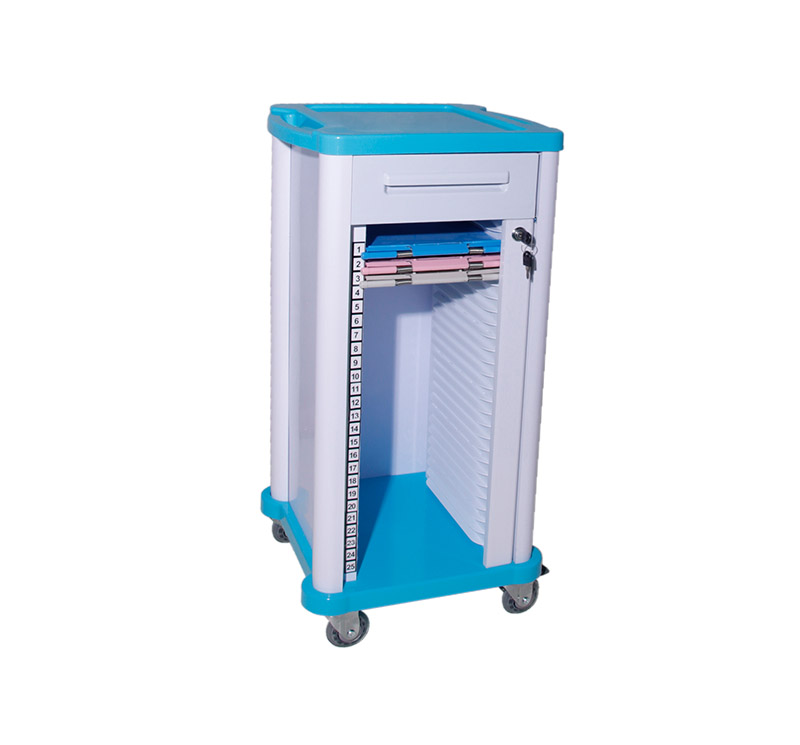 25 partitionsMedical Patient Record Trolley