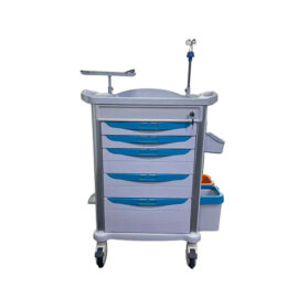 Blue Color Anesthesia Crash Cart