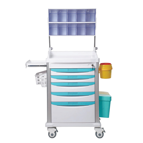Colorful Anesthesia Crash Trolley - Image 2
