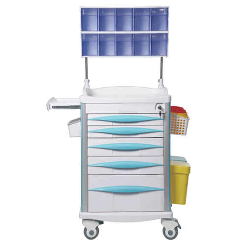 Colorful Anesthesia Crash Trolley - Image 3