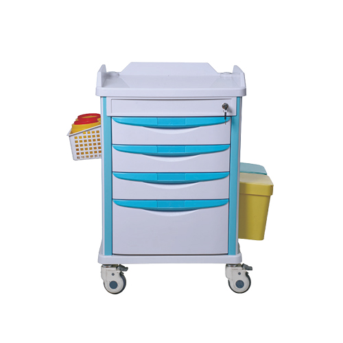 Colorful Anesthesia Crash Trolley - Image 4