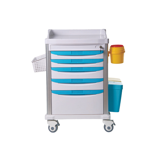 Colorful Anesthesia Crash Trolley - Image 5