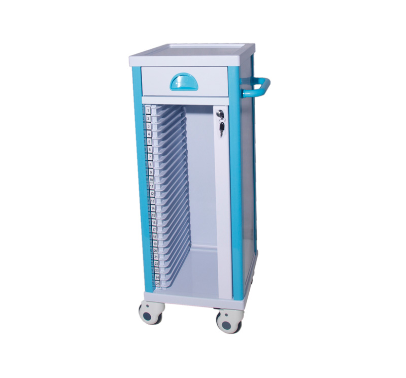 ABS Medical File Trolley With 25 Layers - Image 2
