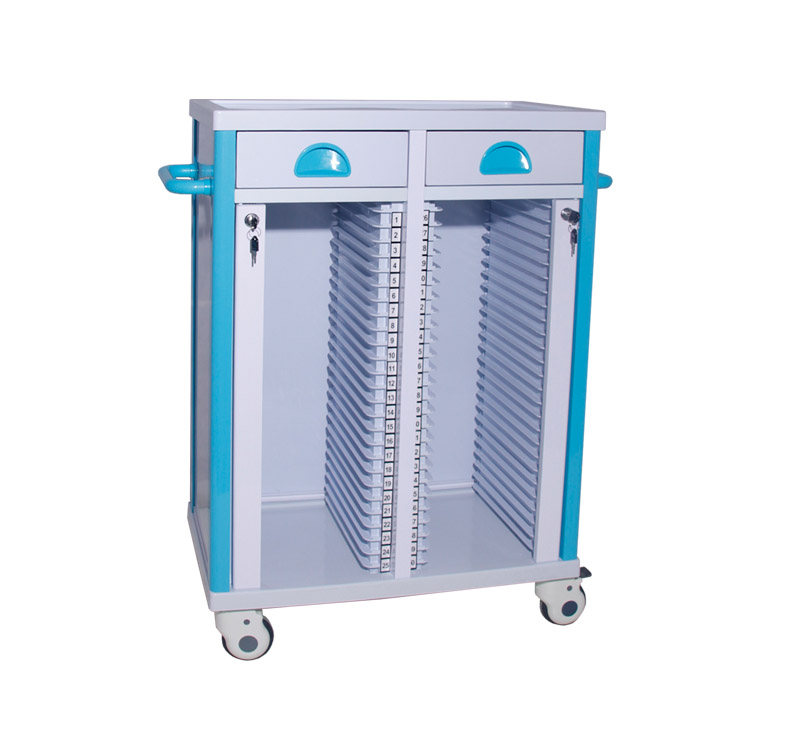 Medical Record Holder Trolley On Wheels - Image 2