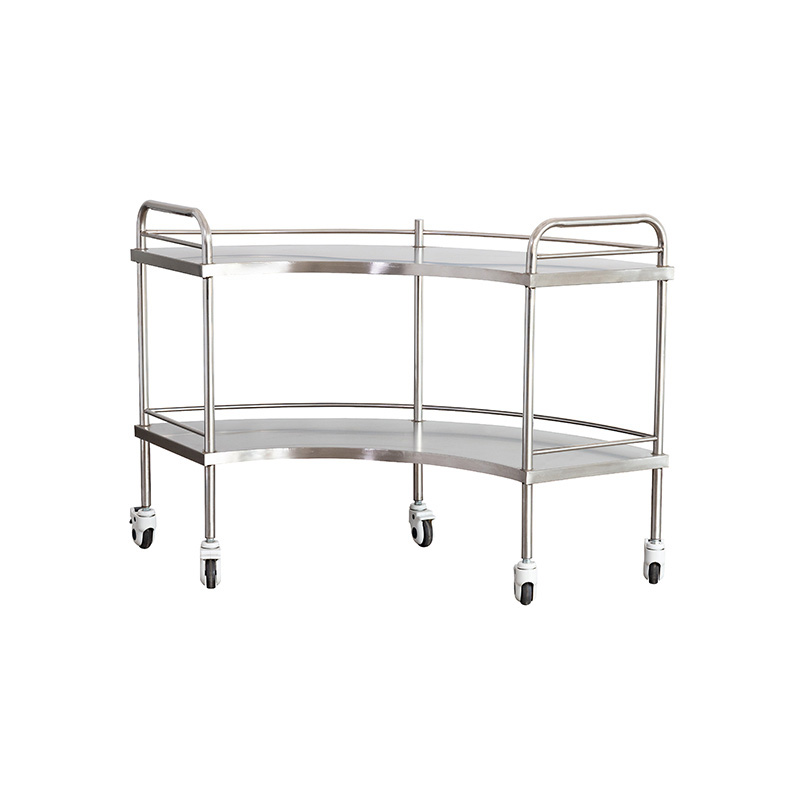 Fan Shape Instrument Trolley With Casters - Image 2