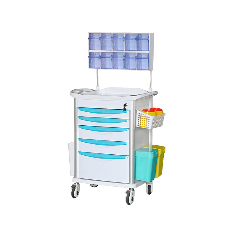 Green Color Anesthesia Crash Cart - Image 2