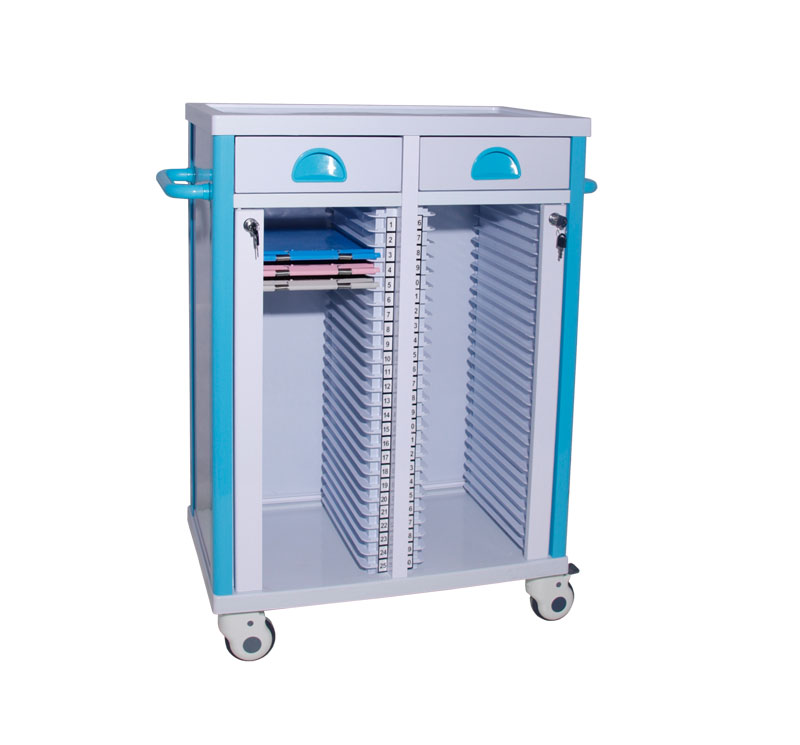 Medical Record Holder Trolley On Wheels - Image 3