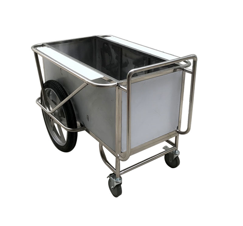 Medical Delivery Trolley With Two Big Wheels - Image 3