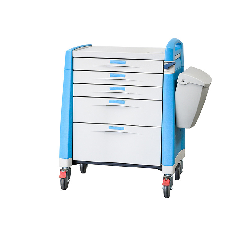 Blue color Medicine Treatment Trolley - Image 3