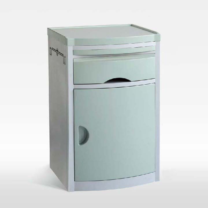Hospital Blue Bedside Cabinet - Image 3