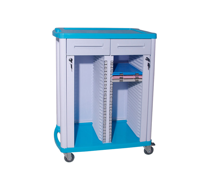 50 partitions Medical Patient Record Trolley - Image 3