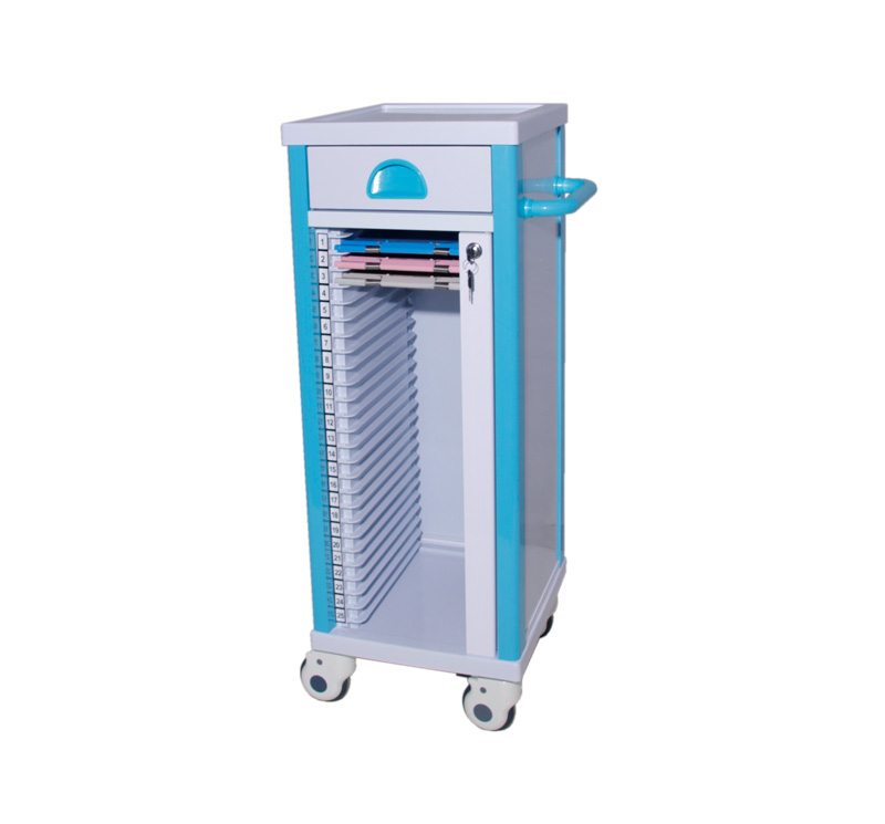 ABS Medical File Trolley With 25 Layers - Image 3