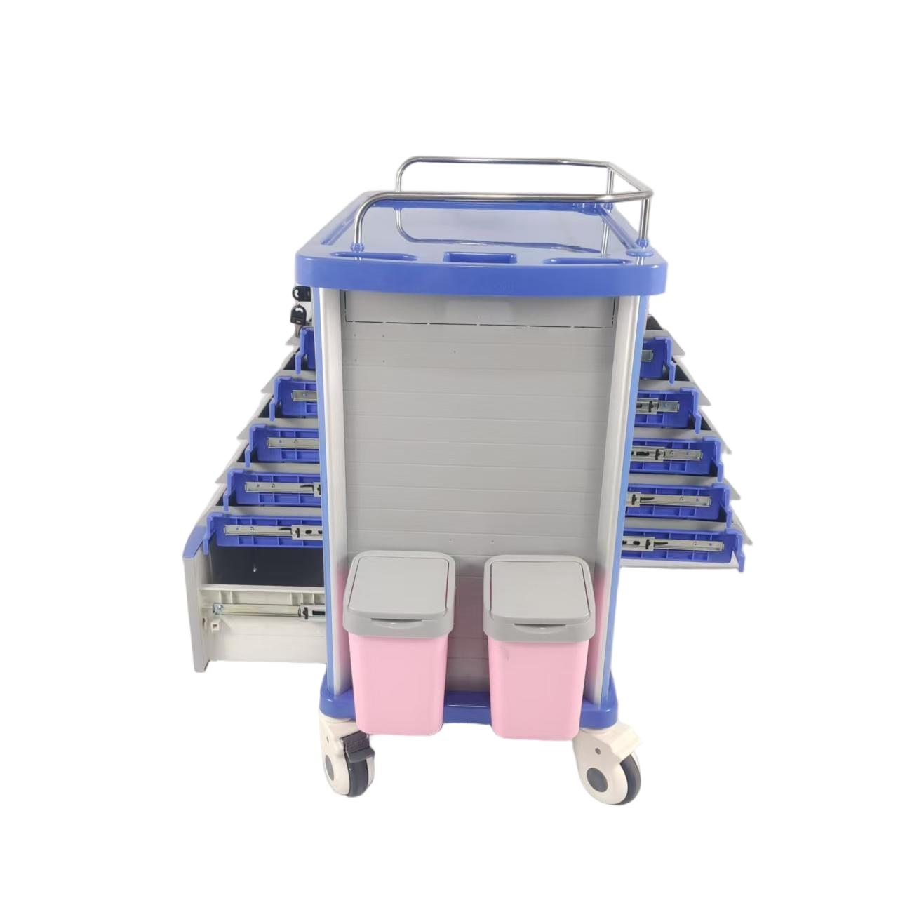 Hospital Lockable Medication Trolley - Image 2