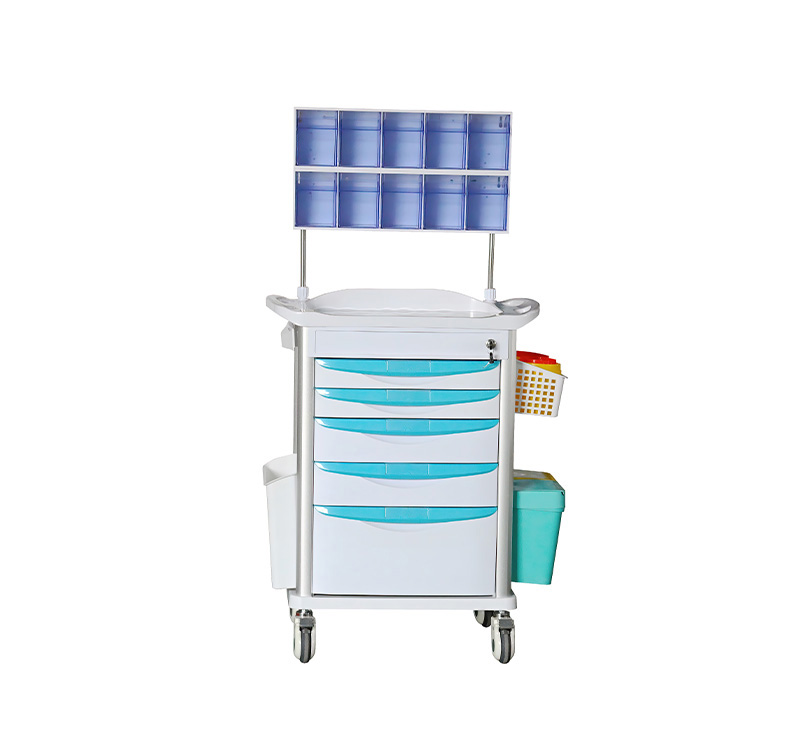 Green Color Anesthesia Crash Cart - Image 4