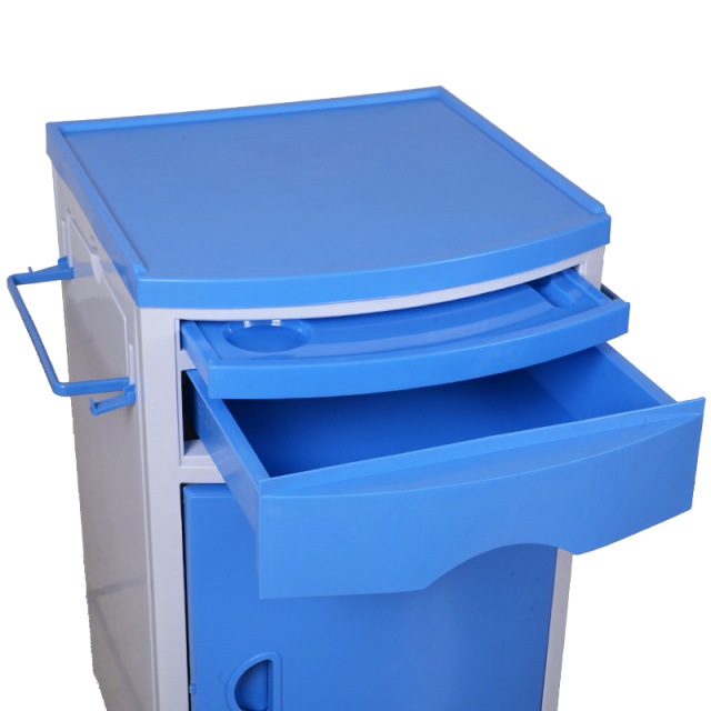 Hospital Blue Bedside Cabinet - Image 4