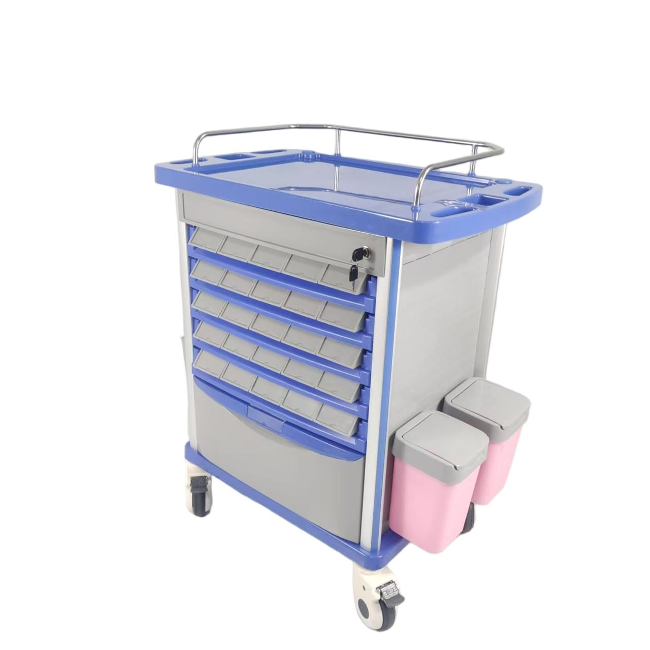 Hospital Lockable Medication Trolley - Image 3
