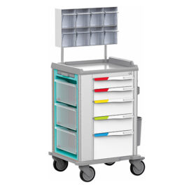 Colorful  Anesthesia Crash Trolley