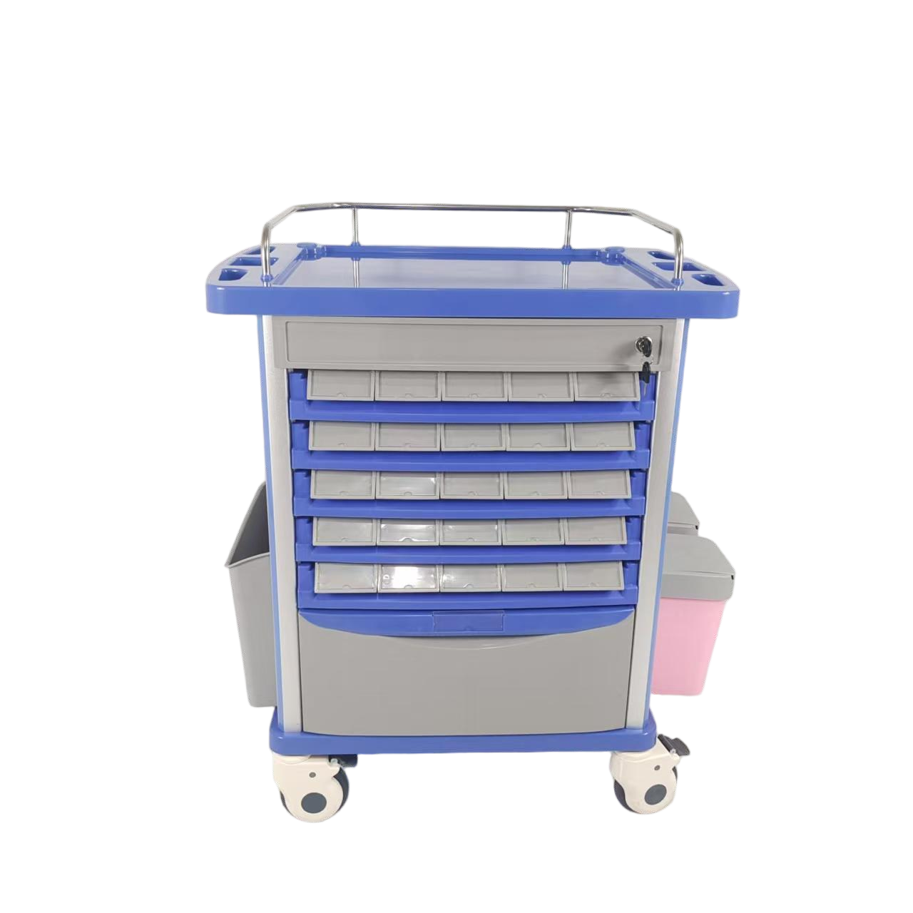 Hospital Lockable Medication Trolley - Image 4