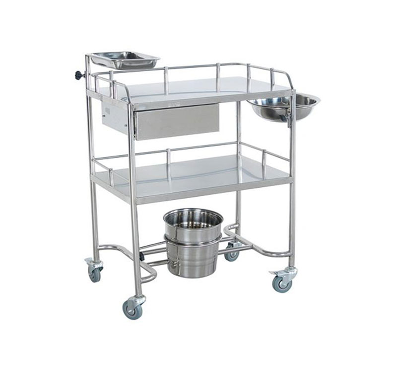 Two layer Instrument Trolley with drawer