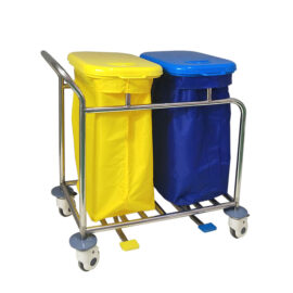Clean And Soiled Linen Trolley With Lip