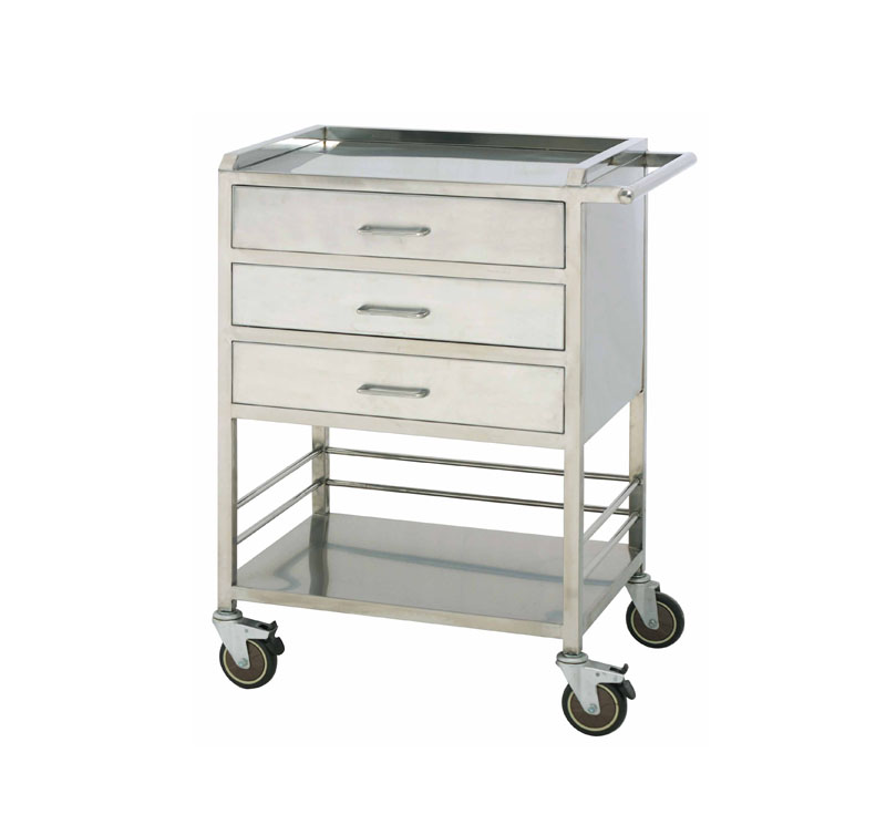 Medicine Trolley With Push Handle