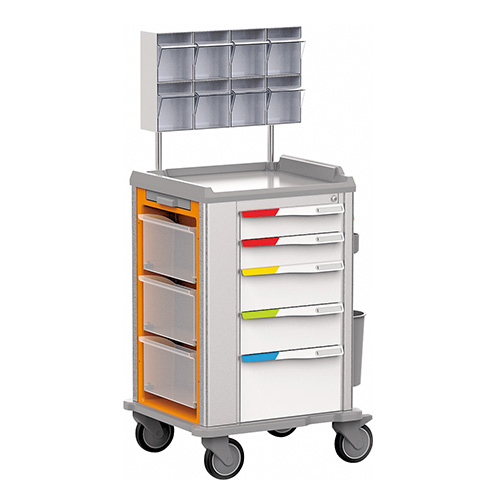 Colorful Anesthesia Crash Trolley - Image 2