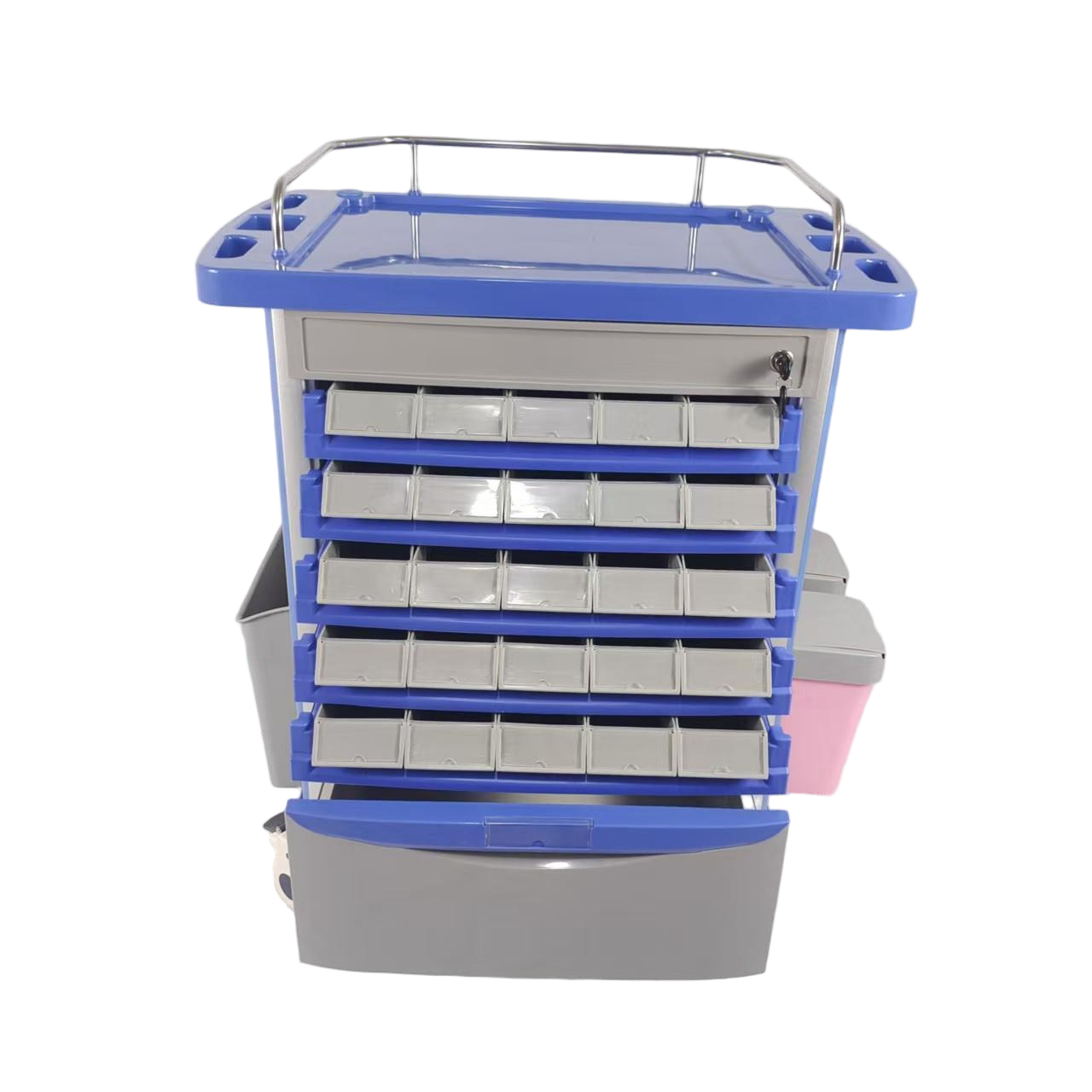 Hospital Lockable Medication Trolley - Image 5