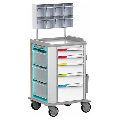 Colorful Anesthesia Crash Trolley - Image 4